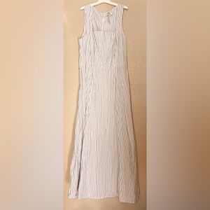 Rihoas Striped White and Black Women's dress